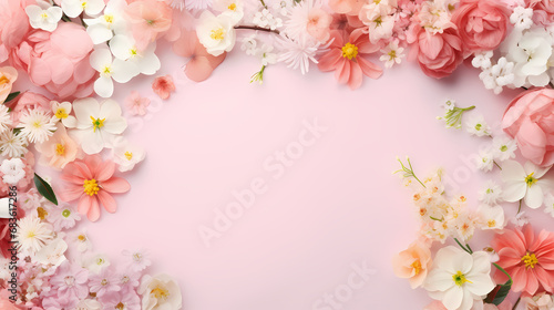Mother s Day frame background  decorative material  PPT background  flowers background