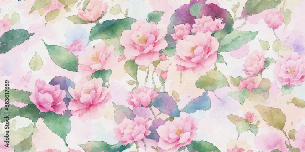 Abstract elegant painting floral illustration Abstract elegant painting floral illustration