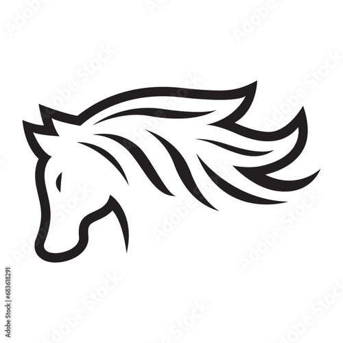 Horse logo images illustration