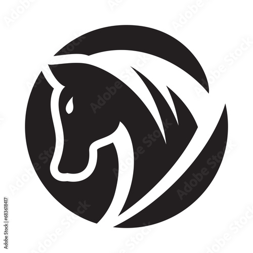 Horse logo images illustration