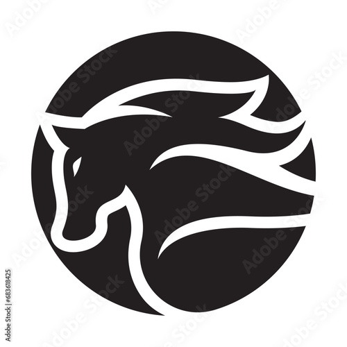 Horse logo images illustration