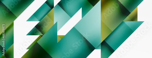 Captivating vector abstraction. Triangles interlock in mesmerizing dance, crafting dynamic geometric backdrop. Fusion of shapes and angles creates artful symphony of modern design