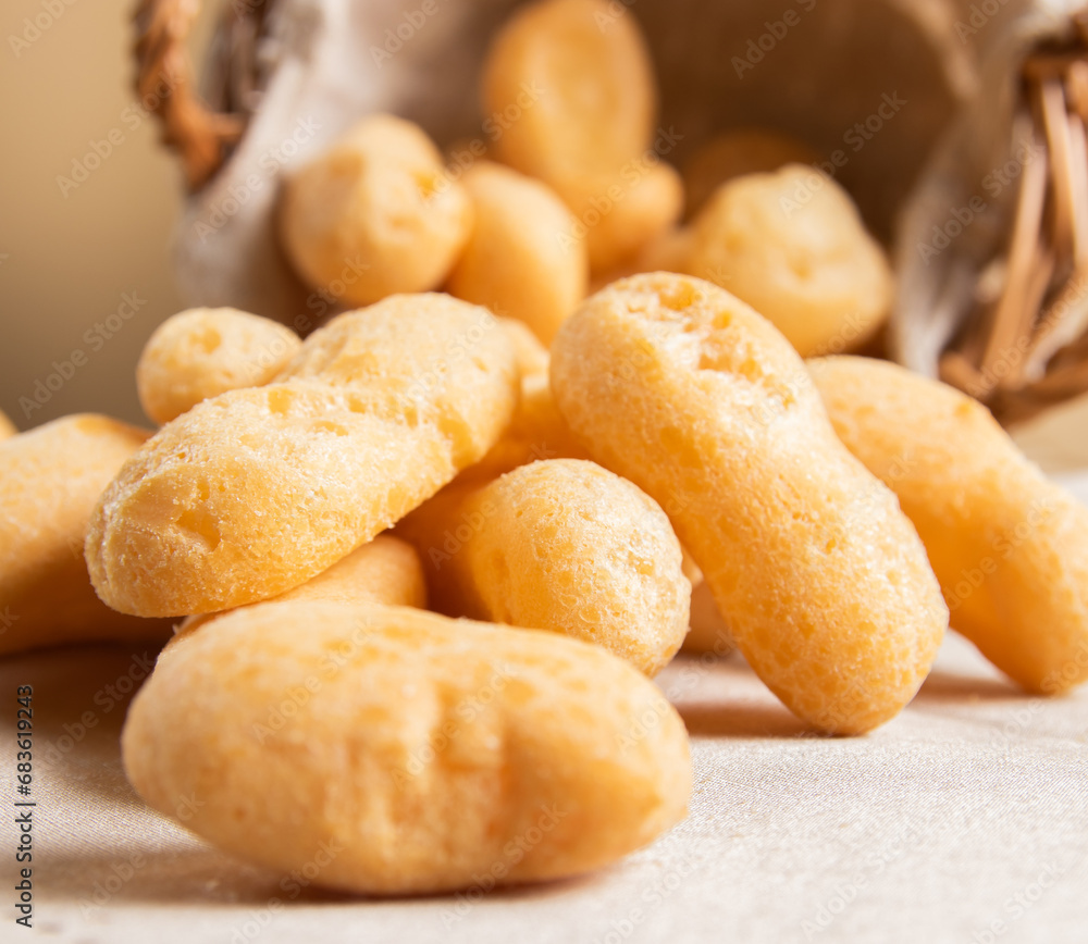 Close Up Traditional Brazilian starch biscuit Close Up Traditional Brazilian starch biscuit