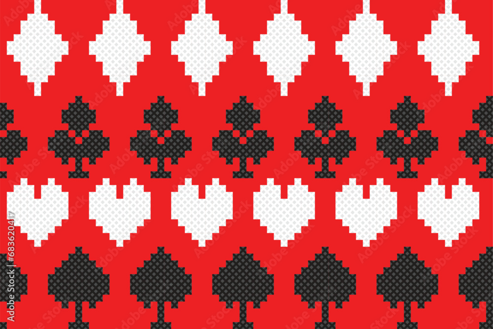 knitting pixel seamless pattern with suitcard knitting pixel seamless pattern with suitcard