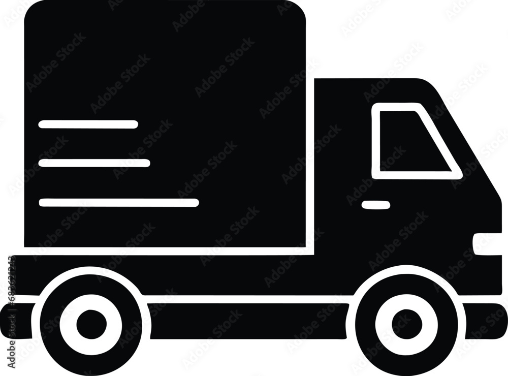 Symbol design represents delivery container icon. Symbol design represents delivery container icon.