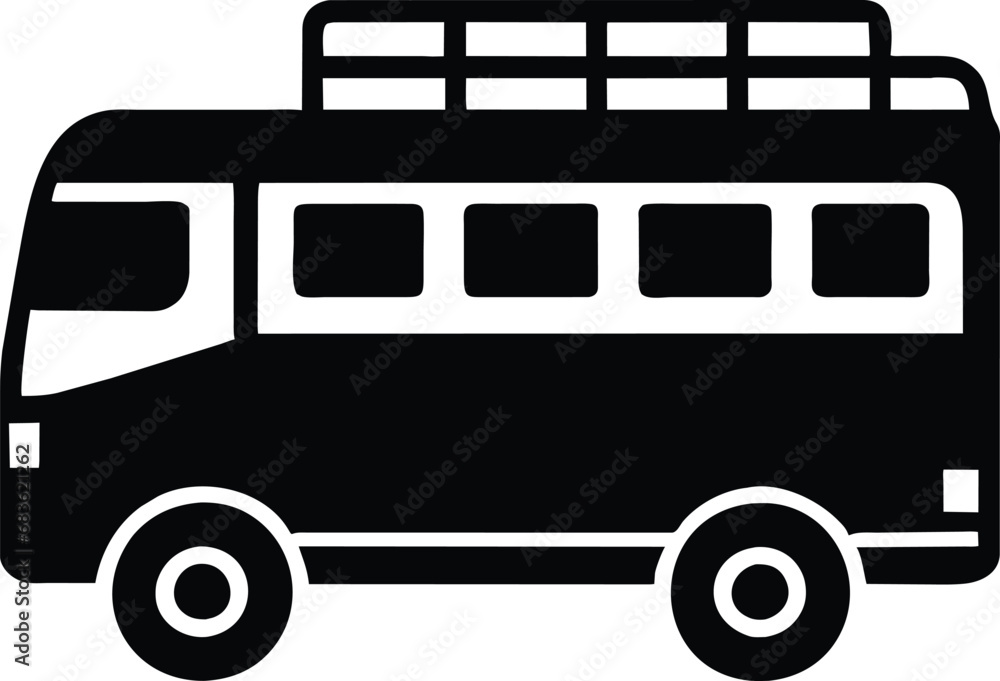 Symbol design related to passenger shuttle system icon. Symbol design related to passenger shuttle system icon.
