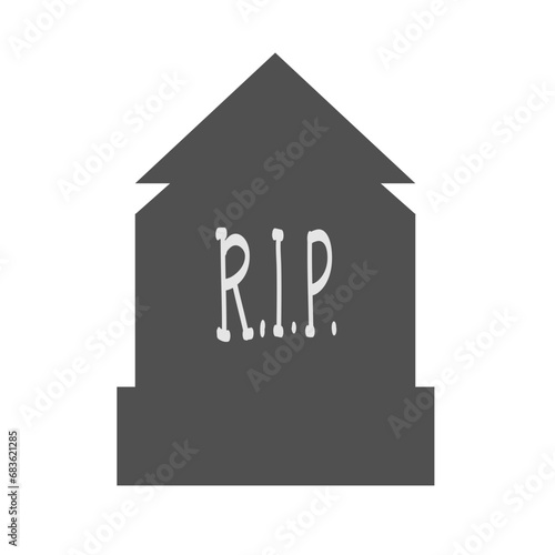 Spooky tombstone vector illustration