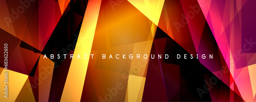 Breaking Glass Background, Kaleidoscope effect. Transparent Straight Lines. Dynamic Light Rays effect. Vector Illustration For Wallpaper, Banner, Background, Card, Book Illustration, landing page