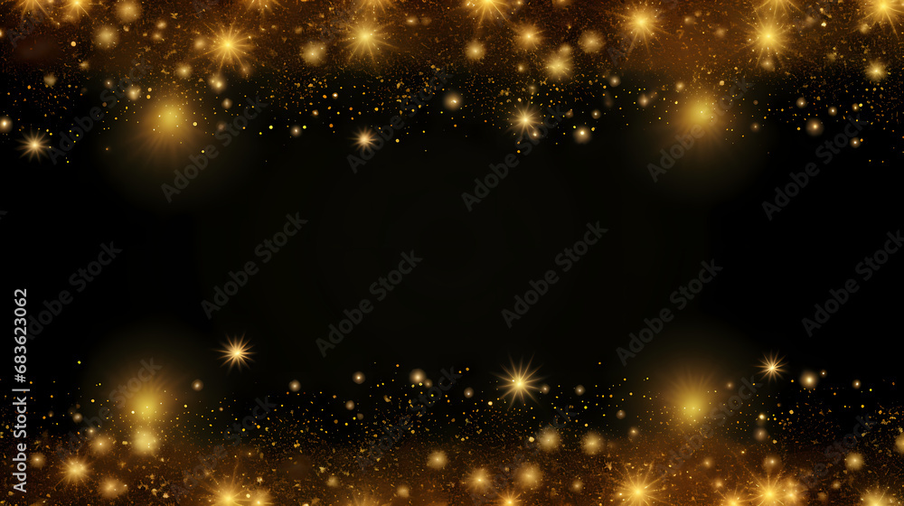 Luxurious golden glitter, golden glitter confetti abstract background poster web page PPT, abstract art background