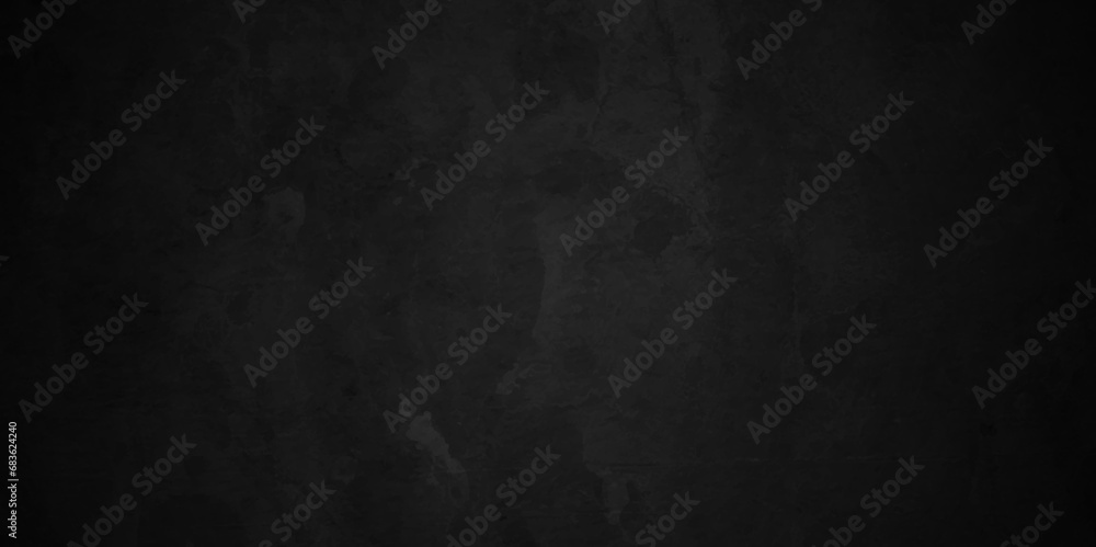 Abstract Dark black stone wall grunge backdrop retro blank blackboard texture background. Vintage dirty grunge concrete wall. black blank backdrop vintage marbled textured border background.
