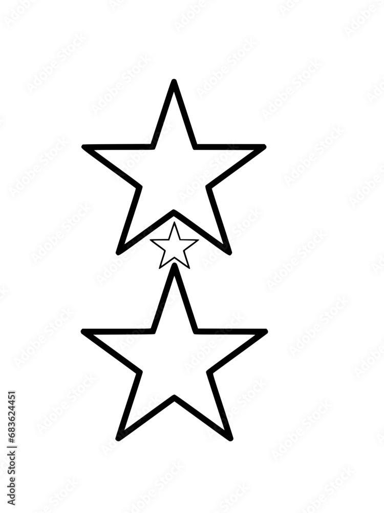 별들을 모아서 잘보인 별 모양 별들을 모아서 잘보인 별 모양
