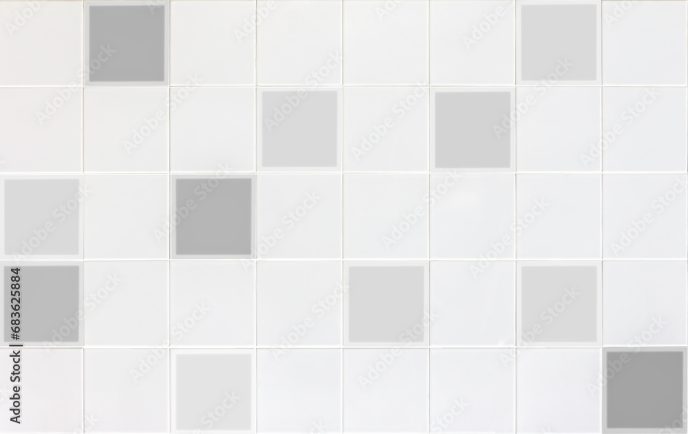 white tiles wall in the office. White tiled wall for bedroom, kitchen, bathroom and interior design. White tiled wall in clean and symmetrical textured background view with grid texture background.