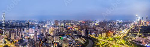 Aviation in China Nanning Modern Urban Architectural Landscape Skyline © 昊 周