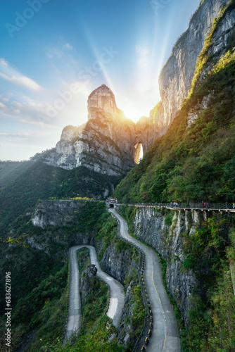 Photography China Zhangjiajie Natural Mountain scenery scenery