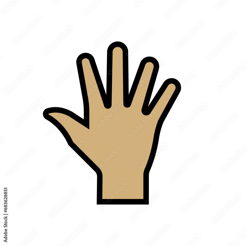 Obraz premium Finger icon stock vector illustration