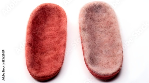 Felted wool insoles