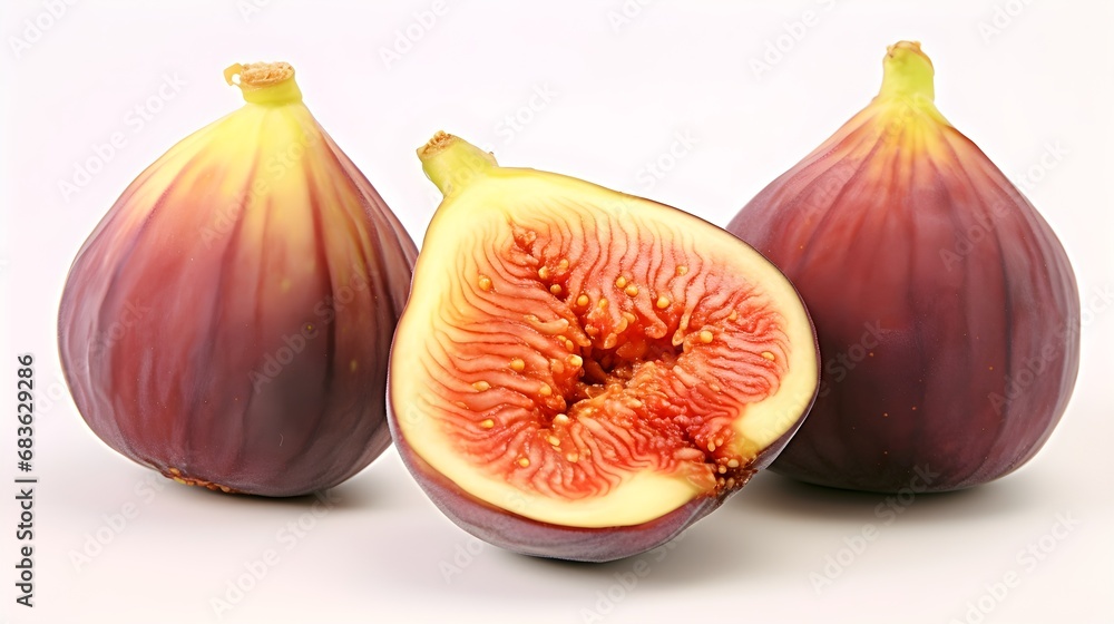 Obraz premium The photo of Fig on white background,