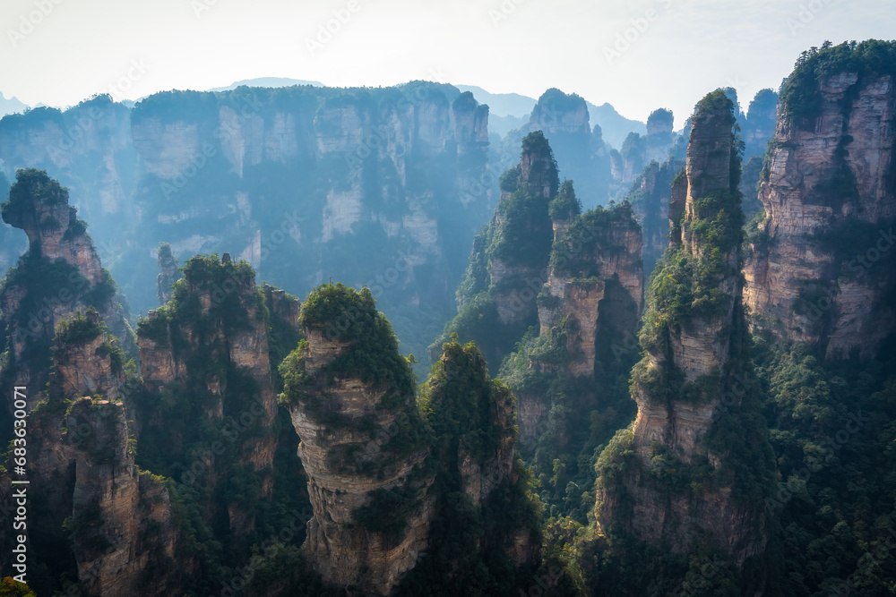 Fototapeta premium China Zhangjiajie Natural Mountain scenery scenery