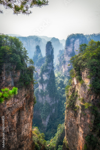 China Zhangjiajie Natural Mountain scenery scenery