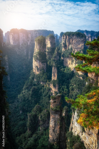 China Zhangjiajie Natural Mountain scenery scenery