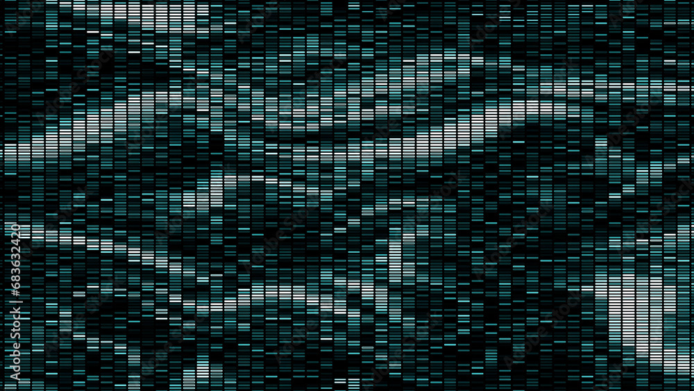 Abstract pixelated background with lost tv signal. Motion. Squared