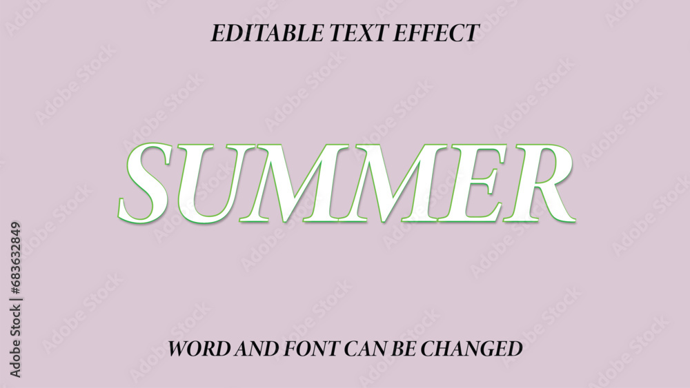 editable text effect. summer text effect editable text effect. summer text effect