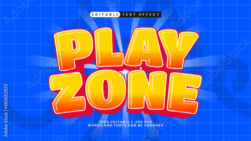 kids text effect play zone