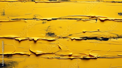 Aged and Distressed Yellow Paint Texture