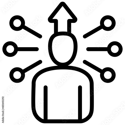 Personal Empowerment Outline Icon