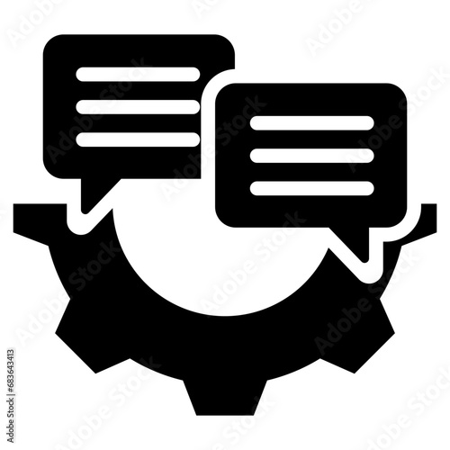 Communication Skills Glyph Icon