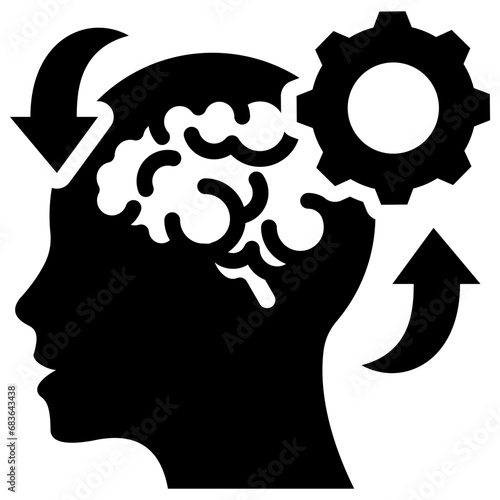 Skill Enhancement Glyph Icon