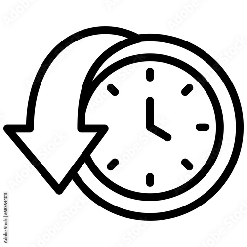 Server Downtime Outline Icon