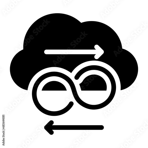 Bandwidth Glyph Icon
