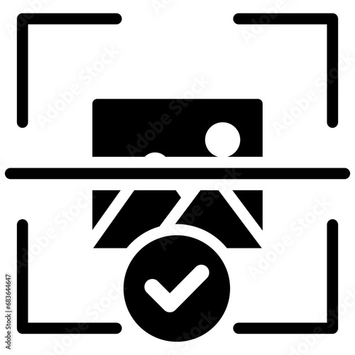 Image Recognition Glyph Icon
