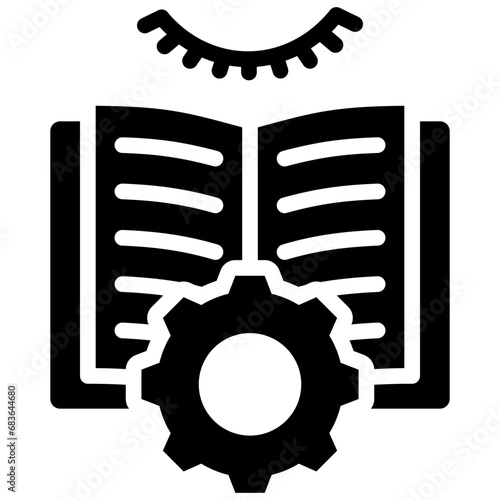 Unsupervised Learning Glyph Icon