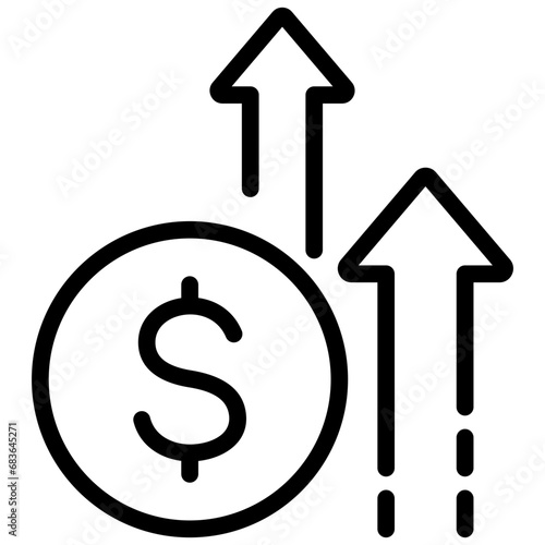 Inflation Factor Outline Icon