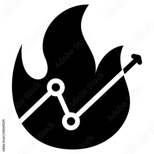 Trend Glyph Icon
