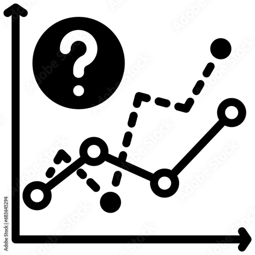 Forecasting Glyph Icon