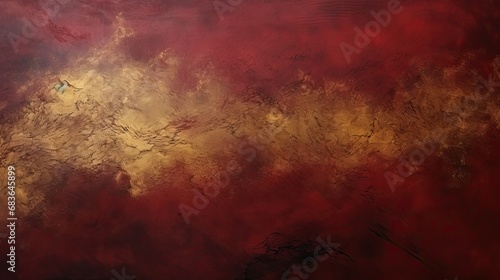 Uniform Wine Red Texture with Gold Paint Strokes