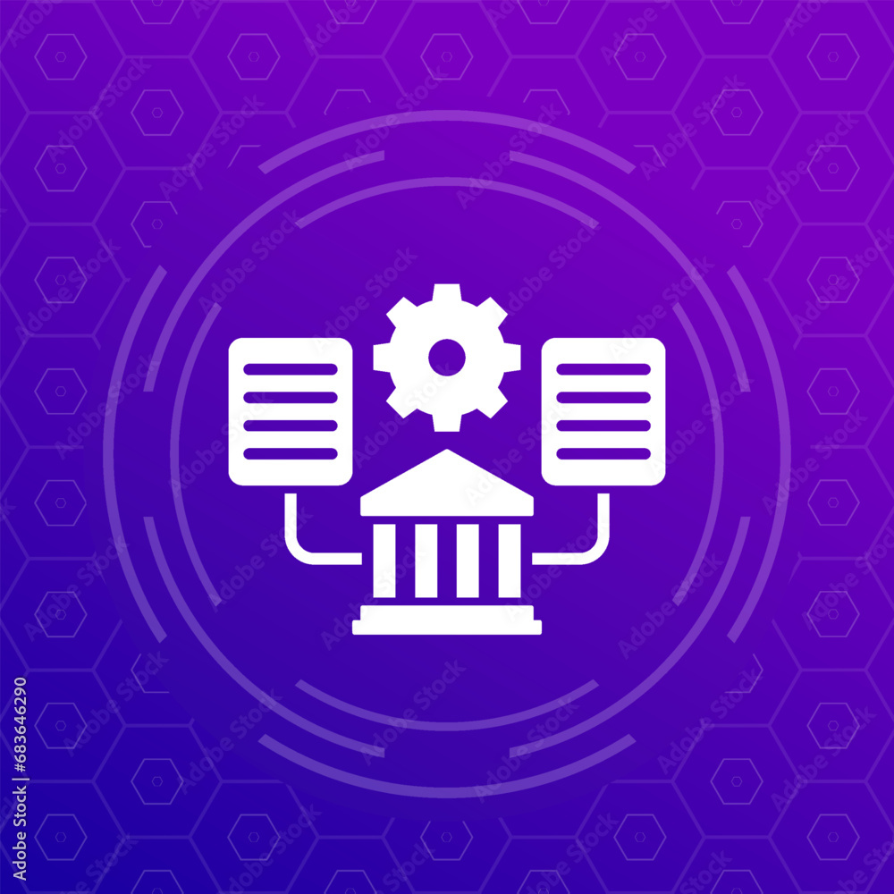 bank document management icon for web bank document management icon for web