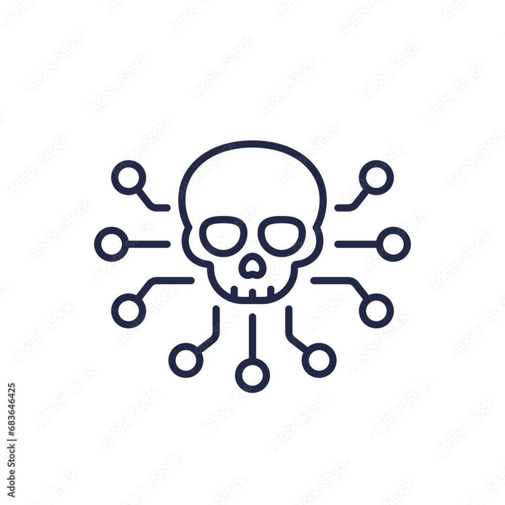 piracy line icon, pirating copyrighted content piracy line icon, pirating copyrighted content