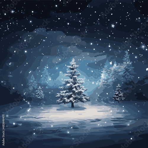background image Christmas tree snow2