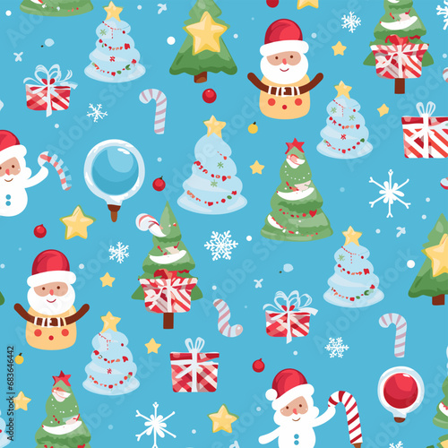 Wrapping paper pattern Christmas4