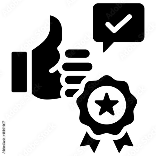 Creditable Glyph Icon