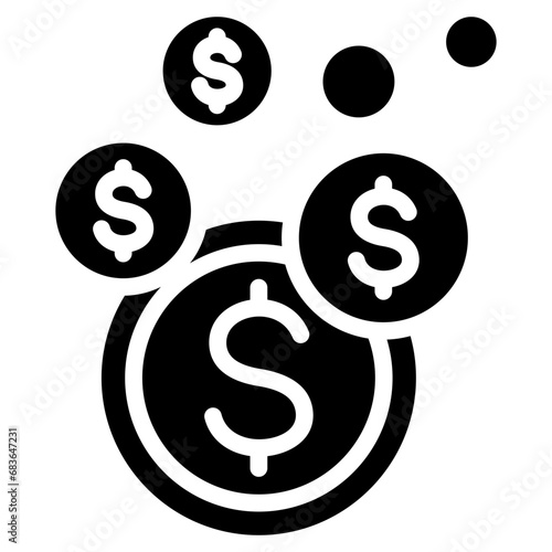 Asset Bubble Glyph Icon