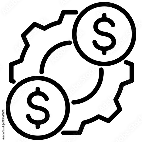 Cost Effectiveness Outline Icon