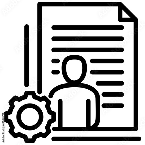 Workload Distribution Outline Icon