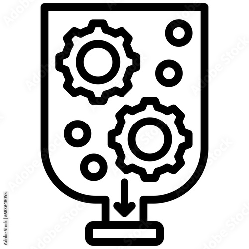 Bottleneck Analysis Outline Icon