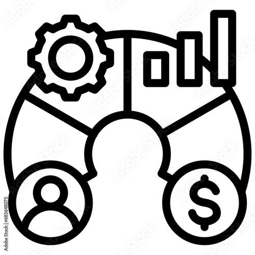 Balanced Scorecard Outline Icon