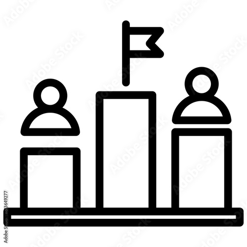 Competitor Outline Icon